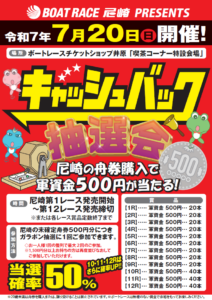 尼崎キャッシュバック抽選会